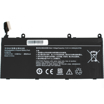 Аккумулятор Xiaomi N15B01W (Mi Gaming 15.6) 15.4V 2400mAh 37Wh Black