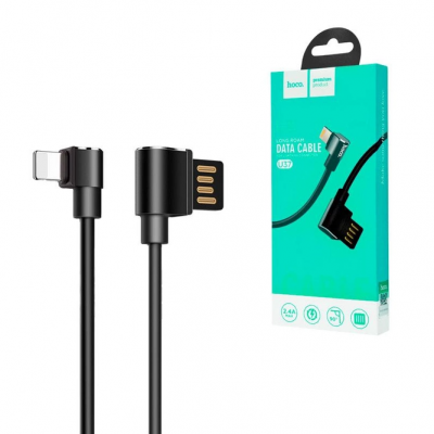USB кабель Hoco U37 Long Roam iPhone (600mm) чорний