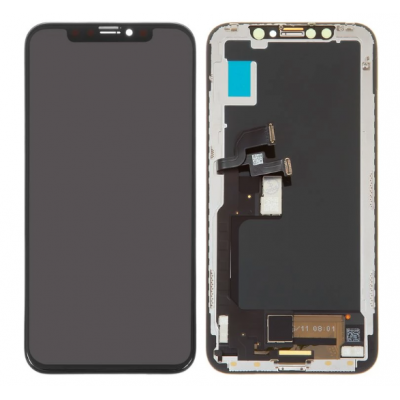 Стильный LCD-дисплей iPhone X с сенсором, черное переклеювання – в магазине allbattery.ua