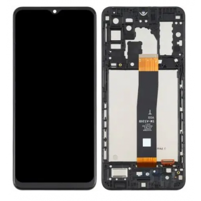 Дисплей (LCD) Samsung A235F Galaxy A23 INCELL з сенсором чорний + рамка