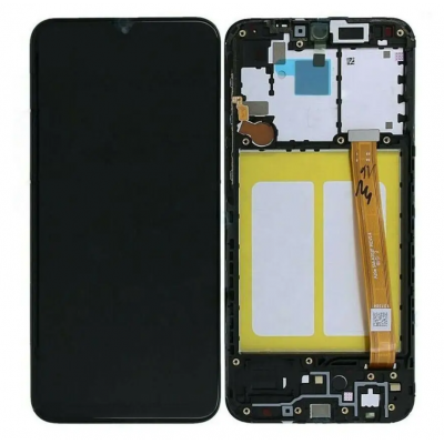 Дисплей (LCD) Samsung A202F Galaxy A20e/  A102U INCELL з сенсором чорний + рамка