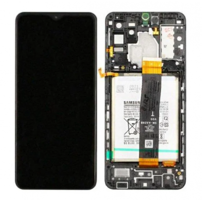 Дисплей (LCD) Samsung A326B Galaxy A32 5G з сенсором чорний + рамка