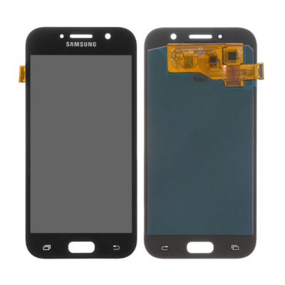 Дисплей (LCD) Samsung A520F Galaxy A5 2017 OLED (Small LCD) з сенсором чорний