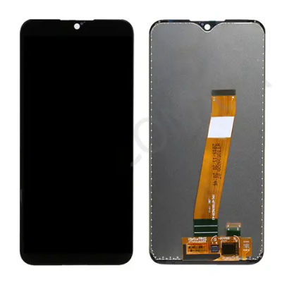 Дисплей (LCD) Samsung GH81- 18209A A015M Galaxy A01 з сенсором чорний сервісний (широкий конектор