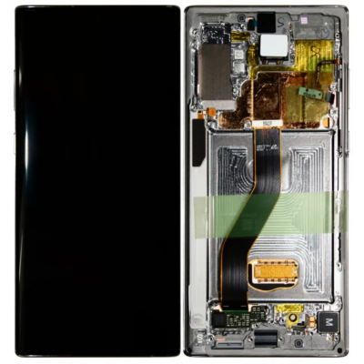 Дисплей (LCD) Samsung GH82- 20838C N975 Galaxy Note 10 Plus з сенсором AURA SILVER сервісний +рамка