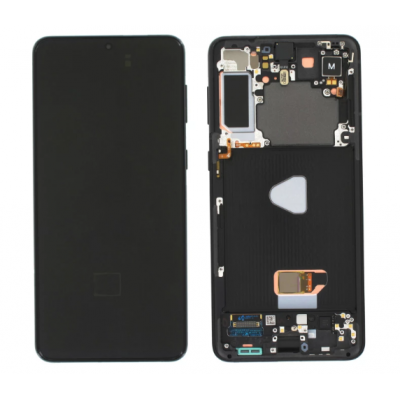 Дисплей (LCD) Samsung G996B Galaxy S21 Plus OLED з сенсором чорний + рамка