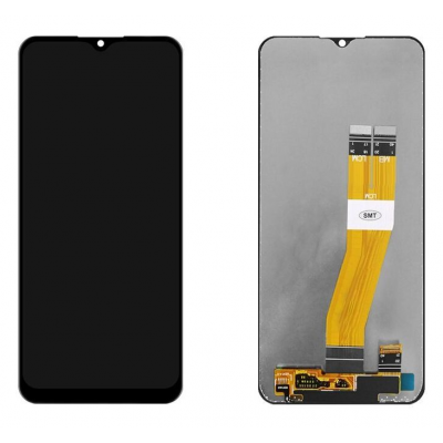 Дисплей (LCD) Samsung GH81-18456A A025F Galaxy A02S (161mm*72mm) с сенсором черный сервисный
