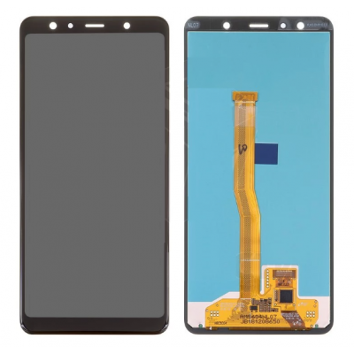 Дисплей (LCD) Samsung A750F Galaxy A7 2018 OLED (Small LCD) з сенсором чорний