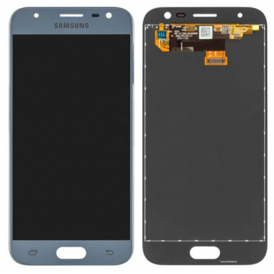 Дисплей (LCD) Samsung J330 Galaxy J3 2017 з сенсором блакитний
