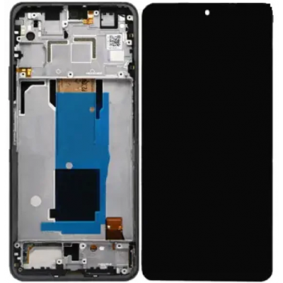 Дисплей (LCD) Xiaomi Poco X4 Pro 5G/  Redmi Note 11 Pro/  11 Pro+ 5G OLED з сенсором чорний + рамка