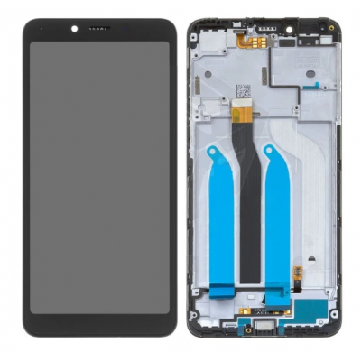 Дисплей (LCD) Xiaomi Redmi 6/  Redmi 6A з сенсором чорний + рамка (з датчиком наближення)