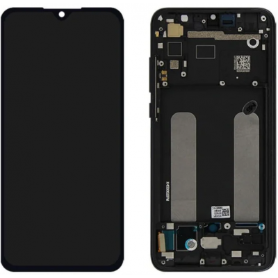 Дисплей (LCD) Xiaomi Mi9 Lite/  CC9 TFT з сенсором чорний (без Touch ID) + рамка