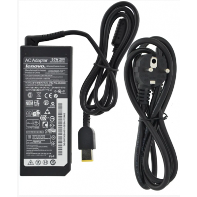 ЗУ для ноутбука Lenovo 20V/ 4.5A/ 90W/ USB+pin коробка+ кабель C5 IEC 60320 копия