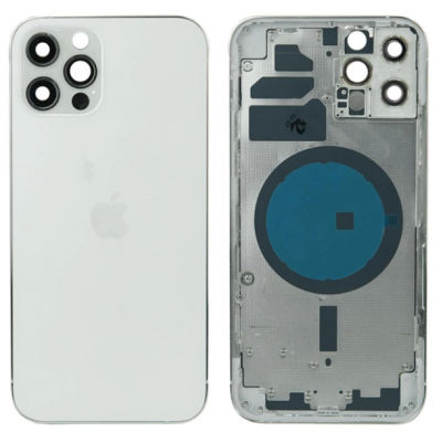 Корпус iPhone 12 Pro срібний (з утримувачем Sim-  карти,  бічними кнопками)