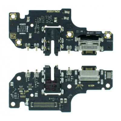 Шлейф (Flat cable) Xiaomi Mi10T Lite с разъемом зарядки, с разъемом наушников, с платой зарядки