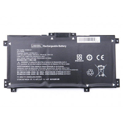 Батарея LK03XL для HP ENVY X360 15-BP, 15-BQ, 15-CN, 15-CR, 17-AE, 17-CE, 17-BW (L09281-855, 916814-855) (11.55V 3500mAh 40Wh)