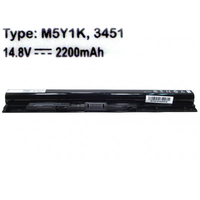 Аккумулятор M5Y1K для Dell Inspiron 14-3451, 14-5455, 15-3538, 15-5551, 17-5755, Vostro 3458, 3558 (14.8V 2200mAh 32.5Wh).