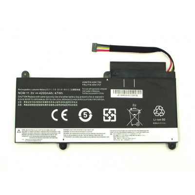Батарея 45N1765 для ноутбука Lenovo ThinkPad E450, E450C, E455, E460, E460C, E465 Series (45N1752, 45N1753, 45N1754) (11.3V 4200mAh 47.4Wh).