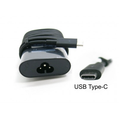Оригинальный Блок питания 45W Type-C (USB-C) (LA45NM150) для DELL Latitude 5289, 5285, 7285, 7370, 11 5179, 12 7275 (20V 2.25A) на allbattery.ua