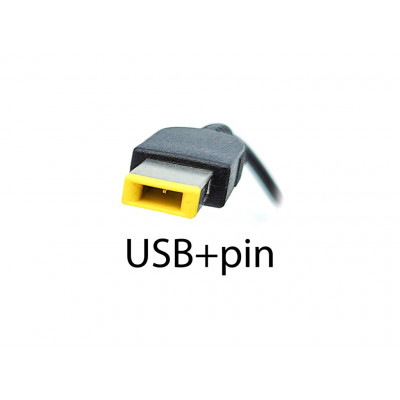 Блок питания Lenovo 20V 2.25A 45W (USB+pin) ORIGINAL для Yoga 11 11.6" (ADLX45NLC3A ADLX45NL) на allbattery.ua