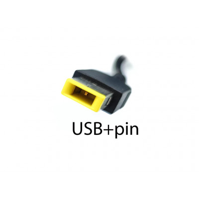 Блок питания для Lenovo Y700, Y70-70, Y40-70, T460P, Z710, Y700-15ISK, Y50-80 (20V 6.75A 135W (USB+pin)) Прямоугольный желтый разъем. ORIGINAL