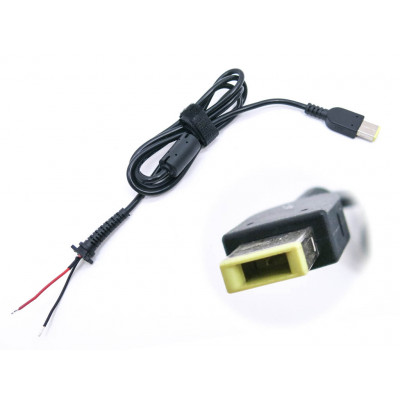 DC кабель (USB+Pin) для Lenovo 45W, 65W, 90W: 1.2m, с ферритовым фильтром и застежкой - в магазине allbattery.ua