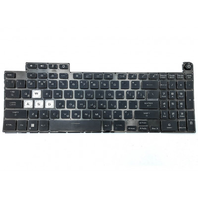 Клавиатура для ASUS FX507, FX517, FA507, FA507R, FA507RC, FA507RE, GA507, FX707 (RU Black с подсветкой)