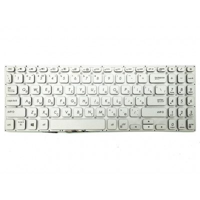 Клавиатура ASUS VivoBook S530, X530, K530 - подсветка, Silver, без рамки, в наличии на Allbattery.ua!