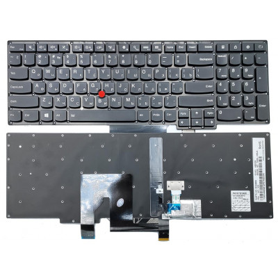 Оригинальная клавиатура для Lenovo Thinkpad S5 S531 S540 S5-S531 (RU Black) с подсветкой