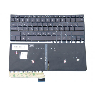 Короткий H1 заголовок: "Оригинальная клавиатура для ASUS ZenBook UX430U (Версия 3) (0KNB0-2624US00) (RU Black), с подсветкой. В наличии на allbattery.ua!"
