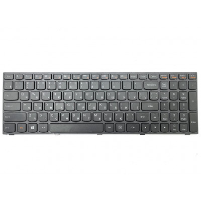 Клавиатура для LENOVO IdeaPad G50, G50-30, G50-45, G50-70, G70-70, G70-80, Z50-70, Z50-75, Z70-80 Flex 2-15 ( RU Black Черная рамка ) OEM