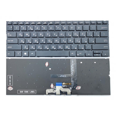 Краткий H1 заголовок для магазина allbattery.ua о клавиатуре для ASUS ZenBook UX433, UX433FA, UX433FAC, UX433FN, UX433FQ (RU Black без рамки с подсветкой) можно сформулировать так: "Клавиатура ASUS ZenBook UX433 - элегантная и функциональная с подсве