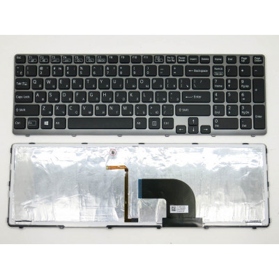 Клавиатура для SONY SVE15, SVE17, E15, E17 с подсветкой - оригинальное качество от allbattery.ua