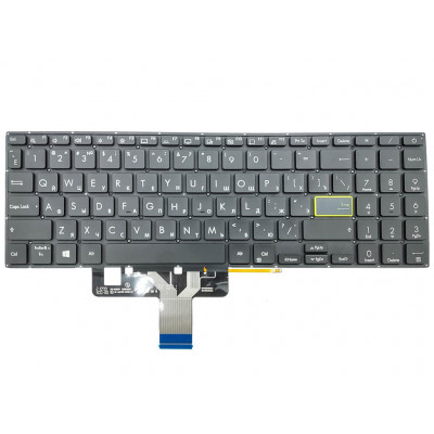 Клавиатура ASUS X521, X521EA, X521EQ, X521FA, X521FL, X521JQ, X521UA, S533, S533E, S533F (RU Black с подсветкой) - лучший выбор для вашего ноутбука на allbattery.ua