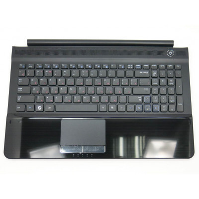 Оригинальная клавиатура для Samsung RC510, RC520, BA75-03029C (RU Black) - с верхней крышкой, динамиками и тачпадом на allbattery.ua
