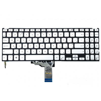 Клавиатура ASUS X509 X512 X515 (RU Silver) с подсветкой – оригинальное качество от allbattery.ua