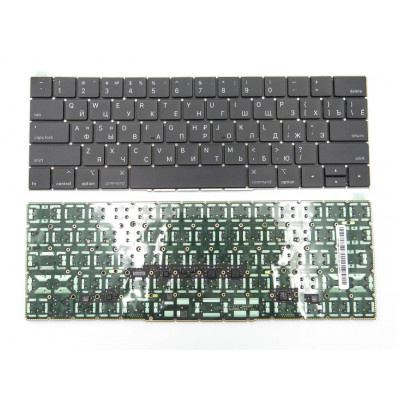 Клавиатура для APPLE A1706, A1707 Macbook Pro (2016, 2017) (RU, Small Enter)
