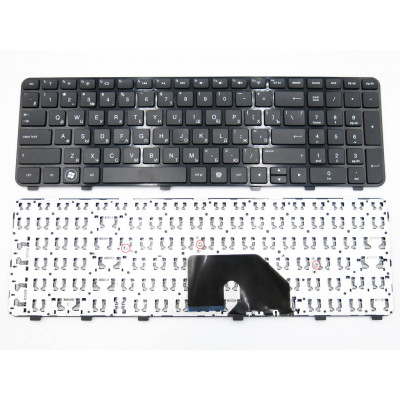 Клавиатура для HP dv6-6078er, dv6-6079er, dv6-6101er, dv6-6102er, dv6-6129er ( RU Black с рамкой).