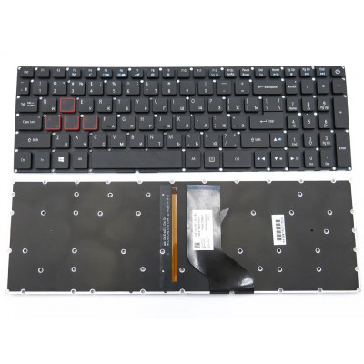 Клавиатура для ACER Aspire VX5-591G, VX5-793, VN7-593, VN7-593G, VN7-793G, PH315-51 (RU Black с подсветкой) - идеальное решение для вашего ноутбука!