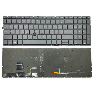 Клавиатура HP Elitebook 850 G7/G8, 855 G7/G8 (RU Black, подсветка) - купить на allbattery.ua