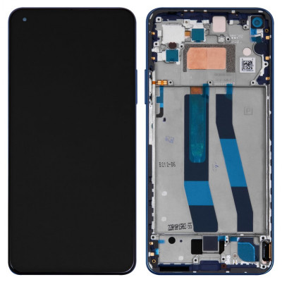 Дисплей для Xiaomi 11 Lite 5G NE, синій, з рамкою, Original (PRC)