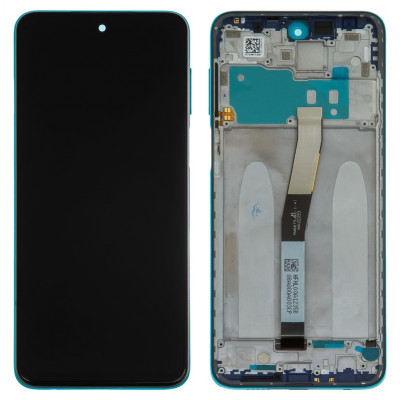 Дисплей для Xiaomi Redmi Note 9 Pro, Redmi Note 9S, синій, з рамкою, Original (PRC)