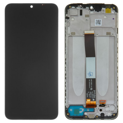 Дисплейы для Xiaomi Redmi 9A, 9AT, 9C, черный, с рамкой, Оригинал - allbattery.ua