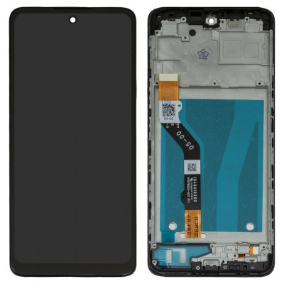 Дисплей для Motorola PANB0001IN Moto G60, чорний, з рамкою, .