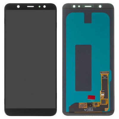 Дисплей для Samsung A605 Dual Galaxy A6+ (2018), чорний, без рамки, ., original LCD size, (OLED)