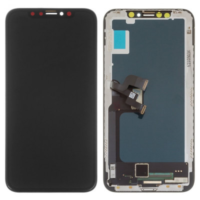 Дисплей для iPhone X, чорний, з рамкою, ., Tianma, (TFT)