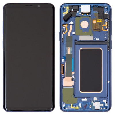 Дисплей для Samsung G965 Galaxy S9 Plus, синий, с рамкой, Original (PRC), коралловый Blue, оригинал