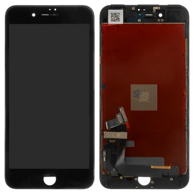 Дисплей для iPhone 7 Plus, чорний, з рамкою, Copy, Tianma
