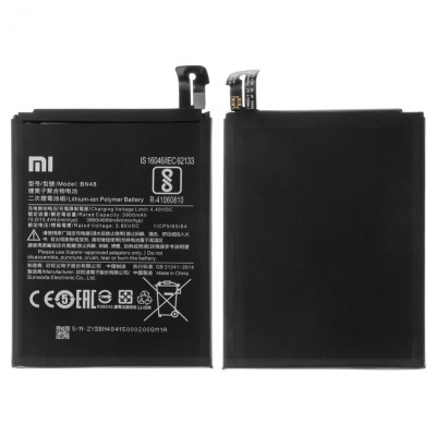 Акумулятор BN48 для Xiaomi Redmi Note 6 Pro, Li-Polymer, 3,85 B, 4000 мАг, Original (PRC), M1806E7TG, M1806E7TH, M1806E7TI