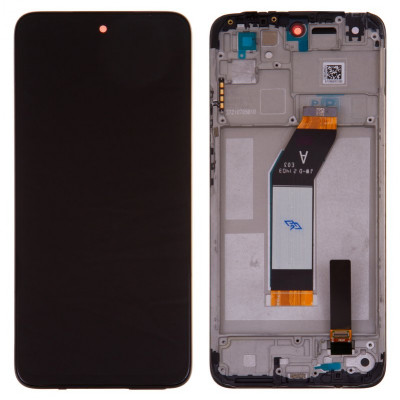 Дисплей для Xiaomi Redmi 10, чорний, з рамкою, Original (PRC), carbon gray